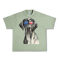 Oil Green great dane sunglasses american usa flag 4th of july fourth t shirt Urban Heavy Tee - InspiraDesign