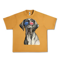 Peanut Butter great dane sunglasses american usa flag 4th of july fourth t shirt Urban Heavy Tee - InspiraDesign
