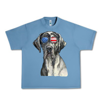Pebble Blue great dane sunglasses american usa flag 4th of july fourth t shirt Urban Heavy Tee - InspiraDesign