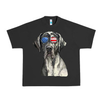 Pigment Black great dane sunglasses american usa flag 4th of july fourth t shirt Urban Heavy Tee - InspiraDesign