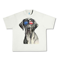 Pistachio great dane sunglasses american usa flag 4th of july fourth t shirt Urban Heavy Tee - InspiraDesign