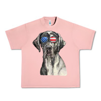 Salmon great dane sunglasses american usa flag 4th of july fourth t shirt Urban Heavy Tee - InspiraDesign