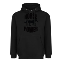 Black Horse Power Heavyweight Hoodie - Bettercallsaul