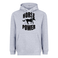 Heather Grey Horse Power Heavyweight Hoodie - Bettercallsaul