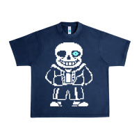 Navy undertale sans Urban Heavy Tee - InspiraDesign