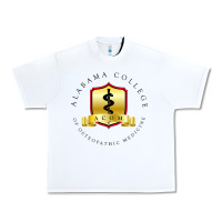 White (ACOM) Al4b4m4, College of Osteopathic Medicine Urban Heavy Tee - InspiraDesign