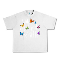 Lunar Rock With God All Things Are Possible  Religious Butterfly Art Urban Heavy Tee - InspiraDesign