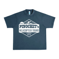 Midnight Navy Pinochet Helicopter Tours Urban Heavy Tee - InspiraDesign