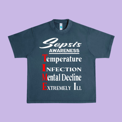 Sepsis Awareness  Know Sepsis Signs  Sepsis Surviv Urban Heavy Tee Designed By Inspiradesign