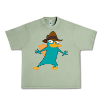 Oil Green Perry The Platypus Urban Heavy Tee - InspiraDesign