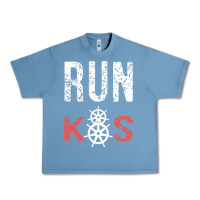 Pebble Blue RUN k8s Urban Heavy Tee - InspiraDesign