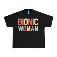 Black bionic woman injury accident broken hip leg arm surgery t shirt Urban Heavy Tee - InspiraDesign