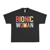 Pigment Black bionic woman injury accident broken hip leg arm surgery t shirt Urban Heavy Tee - InspiraDesign