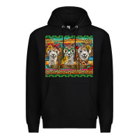 Black alpacas Premium Hoodie - BarkalooDesign