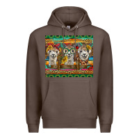 Coffee alpacas Premium Hoodie - BarkalooDesign