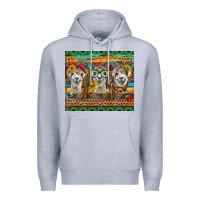 Heather Grey alpacas Premium Hoodie - BarkalooDesign