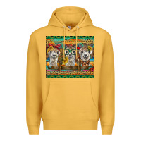 Mustard alpacas Premium Hoodie - BarkalooDesign