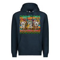 Navy alpacas Premium Hoodie - BarkalooDesign