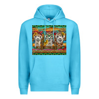Ocean Blue alpacas Premium Hoodie - BarkalooDesign
