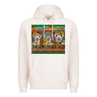Pale Pink alpacas Premium Hoodie - BarkalooDesign