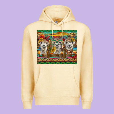 Alpacas Premium Hoodie Designed By Barkaloodesign