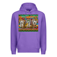 Purple alpacas Premium Hoodie - BarkalooDesign
