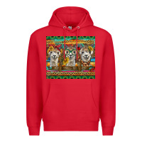 Red alpacas Premium Hoodie - BarkalooDesign