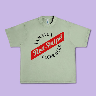 Jamaica Red Stripe Lager Beer Urban Heavy Tee Designed By Inspiradesign