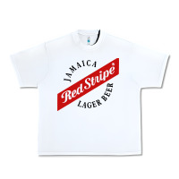 White jamaica red stripe lager beer Urban Heavy Tee - InspiraDesign