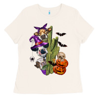 Bone halloween cows Ladies Tee - LillyAllenDesigns