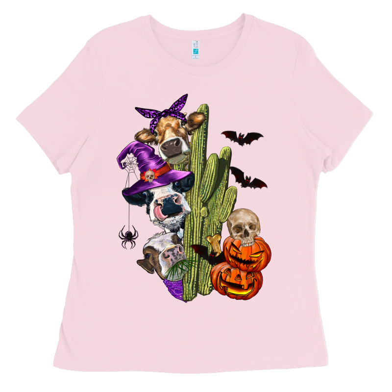 Halloween Cows Ladies Tee by LillyAllenDesigns | Teevron