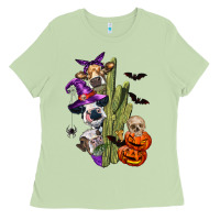 Matcha halloween cows Ladies Tee - LillyAllenDesigns