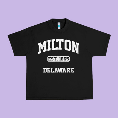 Milton Delaware De Vintage State Athletic Style T Shirt Urban Heavy Tee Designed By Inspiradesign