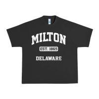 Pigment Black milton delaware de vintage state athletic style t shirt Urban Heavy Tee - InspiraDesign