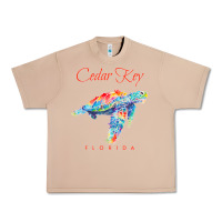 Burro Cedar Key Florida Watercolor Sea Turtle Sweatshirt Urban Heavy Tee - InspiraDesign