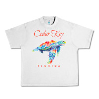 Lunar Rock Cedar Key Florida Watercolor Sea Turtle Sweatshirt Urban Heavy Tee - InspiraDesign
