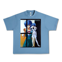 Pebble Blue Neon Genesis Evangelion Rei Ayanami Urban Heavy Tee - InspiraDesign