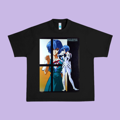 Neon Genesis Evangelion Rei Ayanami Urban Heavy Tee Designed By Inspiradesign