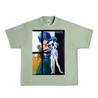 Oil Green Neon Genesis Evangelion Rei Ayanami Urban Heavy Tee - InspiraDesign
