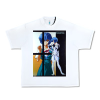 White Neon Genesis Evangelion Rei Ayanami Urban Heavy Tee - InspiraDesign