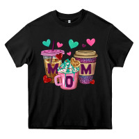 Black Western Mom Coffee Cups Heavy Core Tee - BundleAndBundleShop