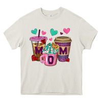 Cream Western Mom Coffee Cups Heavy Core Tee - BundleAndBundleShop
