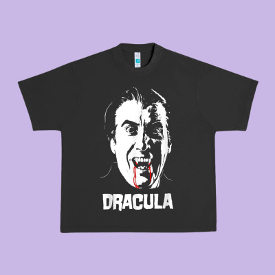 Dracula Vampire Classic Horror Flick White T Shirt Urban Heavy Tee Designed By Inspiradesign