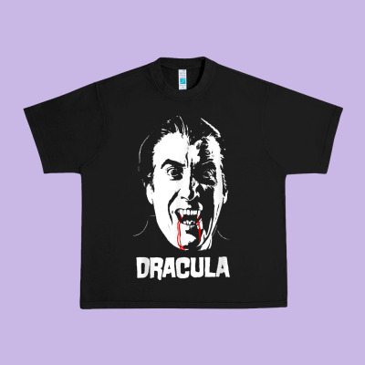Dracula Vampire Classic Horror Flick White T Shirt Urban Heavy Tee Designed By Inspiradesign