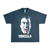 Midnight Navy dracula vampire classic horror flick white t shirt Urban Heavy Tee - InspiraDesign
