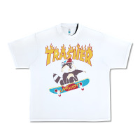 White trasher Urban Heavy Tee - InspiraDesign