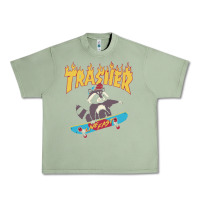 Oil Green trasher Urban Heavy Tee - InspiraDesign