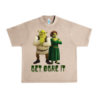 French Oak Shrek Fiona & Shrek Get Ogre It Text Poster Urban Heavy Tee - InspiraDesign