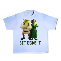 Grape Ice Shrek Fiona & Shrek Get Ogre It Text Poster Urban Heavy Tee - InspiraDesign