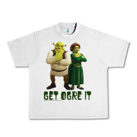 Lunar Rock Shrek Fiona & Shrek Get Ogre It Text Poster Urban Heavy Tee - InspiraDesign